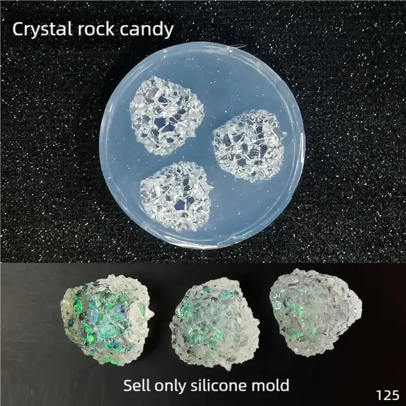 DIY Handcraft Crystal rock candy Epoxy Resin Mold Food Play Miniature Pinching Mould Epoxy Resin Mold UV Resin Moldse