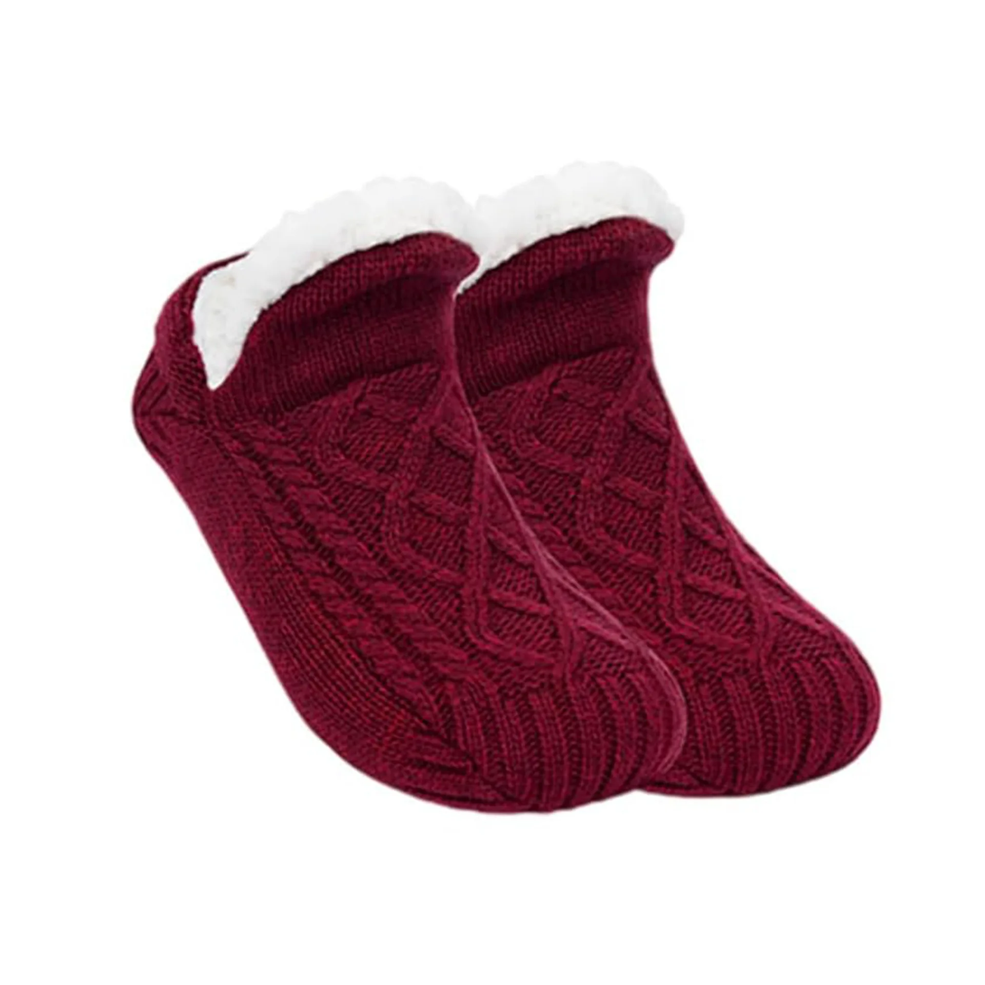 Super Warme Winter Antislip Vloersokken Dames Heren Sneeuwsokken Slaaptapijt Sokken Slippers Sokken Dames Fluwelen Laars Unsiex Homewear