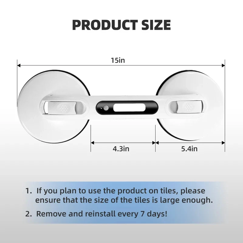 

Bathroom Suction Cup Handle Safety Slip Handrail Support Elderly Bath Shower Accsori Gr Bar