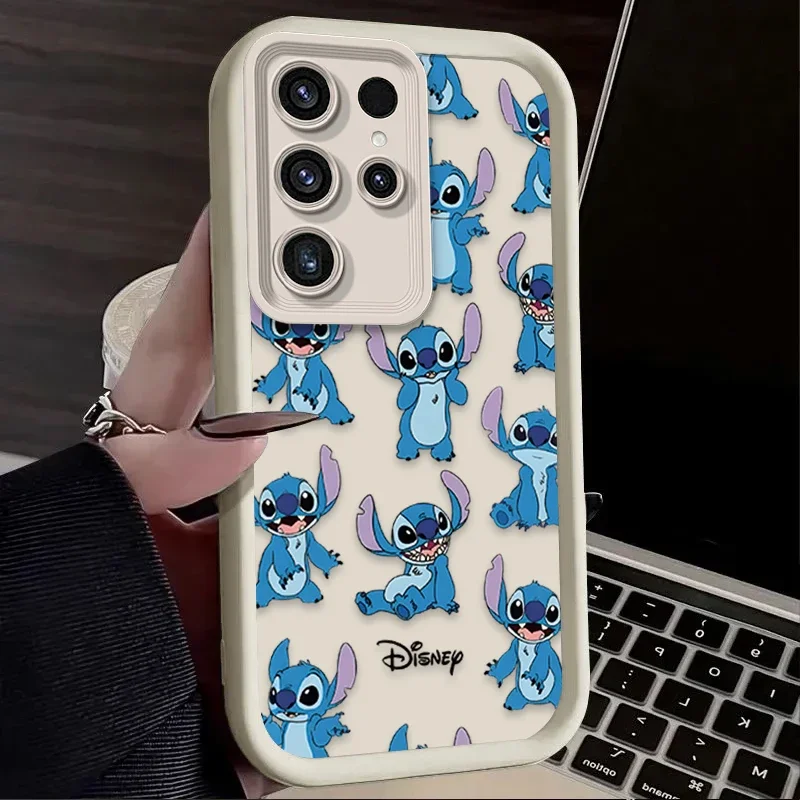 Cartoon Disney Stitch Custodia per Samsung Galaxy S24 S25 S23 Ultra S22 S21 Plus FE A36 A56 A26 A16 A06 A15 A25 A35 A55 5G Cover