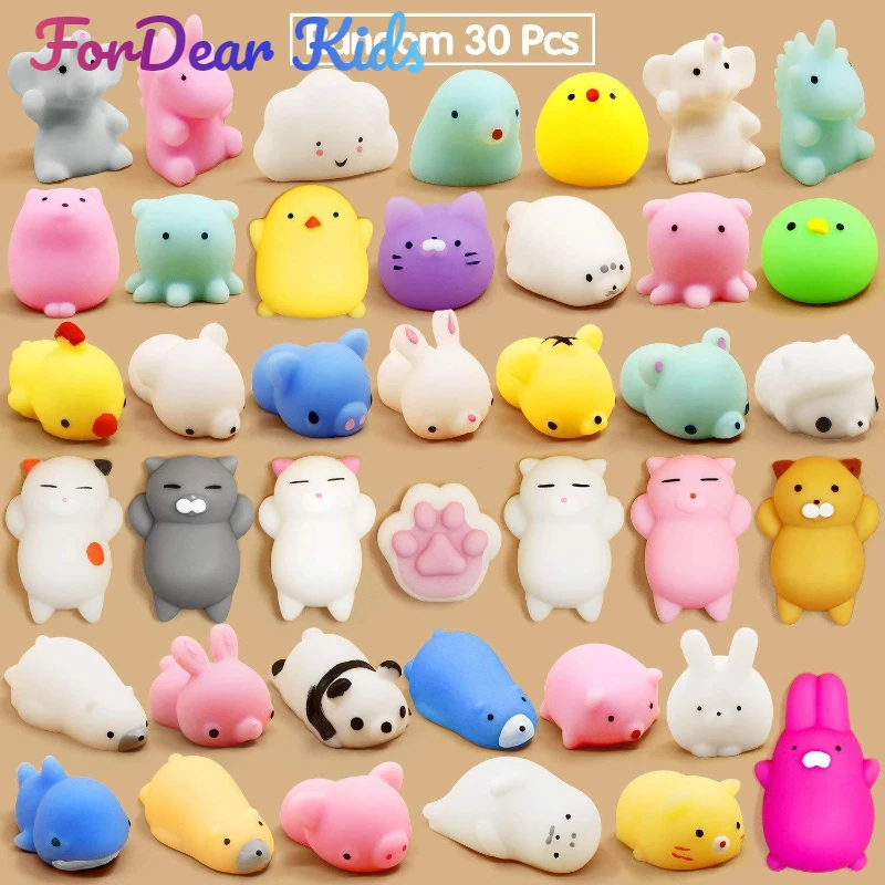 5-20 PCS Squishies Kawaii Animals Seal Toys for Kids Antistress Ball Squeeze Party Favors Stress Relief Toys for Birthday