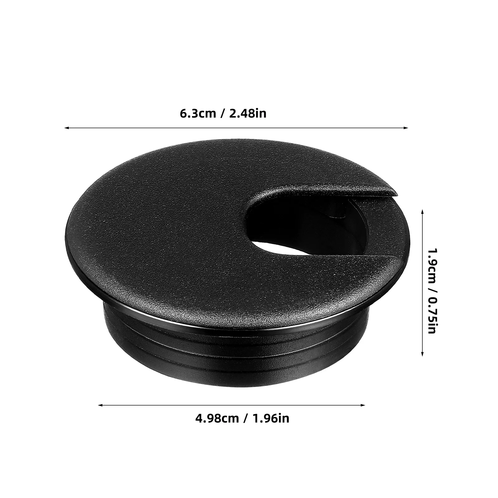 6 pezzi passacavo per foro da scrivania piccolo bianco foro per cavo da appoggio coperture passacavo inserti per scatole di filo per mobili forma rotonda