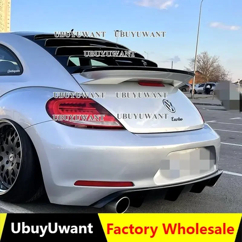 

For Volkswagen Beetle GSR / G20 2013 2014 2015-2018 ABS Plastic Unpainted Primer Color Rear Spoiler Trunk Wing Lip Boot Cover