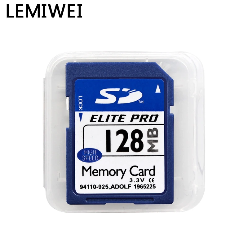 Carte SD d'origine Lemiwei Elite Pro haute vitesse 128 Mo 256 Mo 512 Mo 1 Go 2 Go bleu UHS-1 C10 carte mémoire durable pour tester le bureau