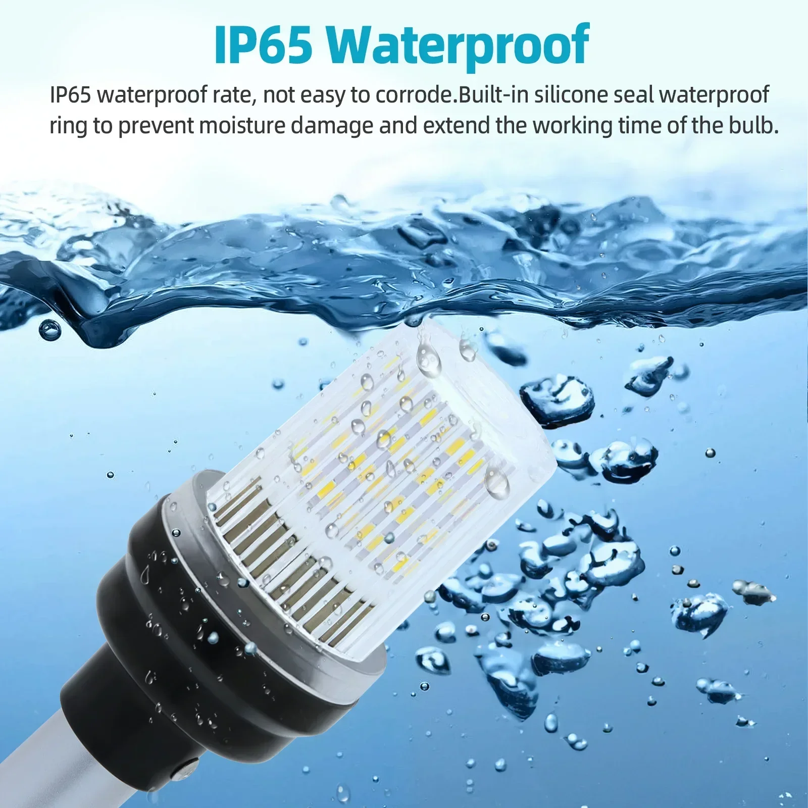 Enquêter de navigation LED pour bateau, yacht marin, possède un injecteur de navigation vers le bas, feu de signalisation de voile, accessoires de bateau, 12V-24V, 360