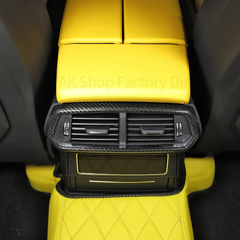 For Lamborghini URUS Rear Seat Air Conditioner Outlet Panel Frame Cover Real Carbon Fiber Interior Modification Car Accessories