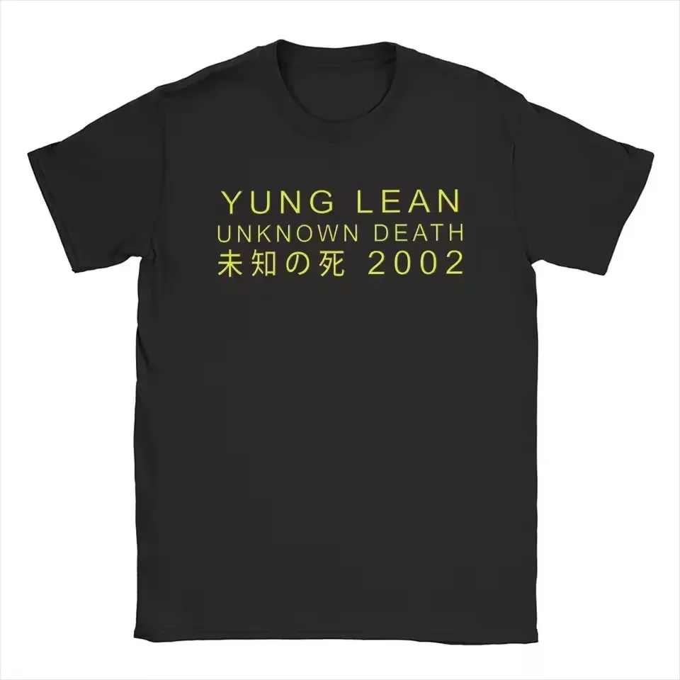 

Plus Size Yung Lean Unknown Death 2002 Album Tour T Shirt Man Fashion Casual Short Sleeve T-shirts Unisex High Quality Tshirt