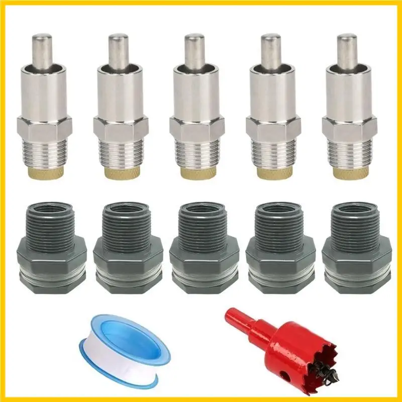 

H55A 5pcs Automatic Waterer Drinker Nipple Stainless Steel Watering System for Pigs