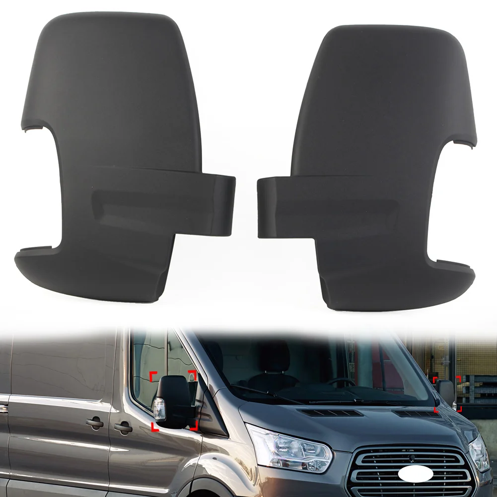 2Pcs Car Door Wing Mirror Cover Casing For Ford Transit MK8 2014 2015 2016 2017 2018 2019 2020 2021 1823809/1823808/BK3117K746AA