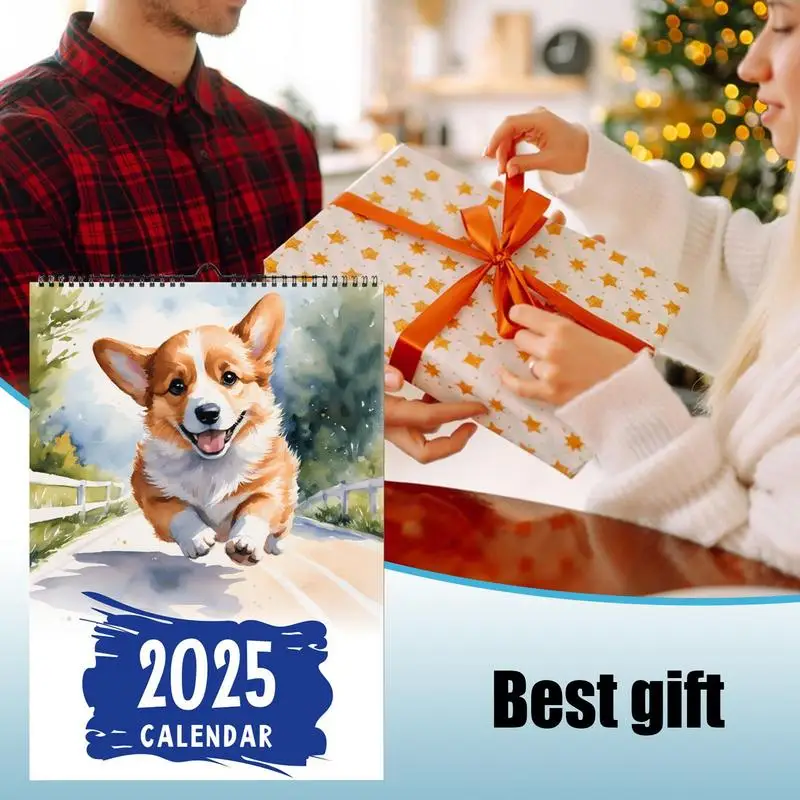 Corgi Calendar 2025 Monthly Calendar Wall Calendar Cute Corgi Annual Yearly Planner 12 Month Calendar Planner For Organizing &