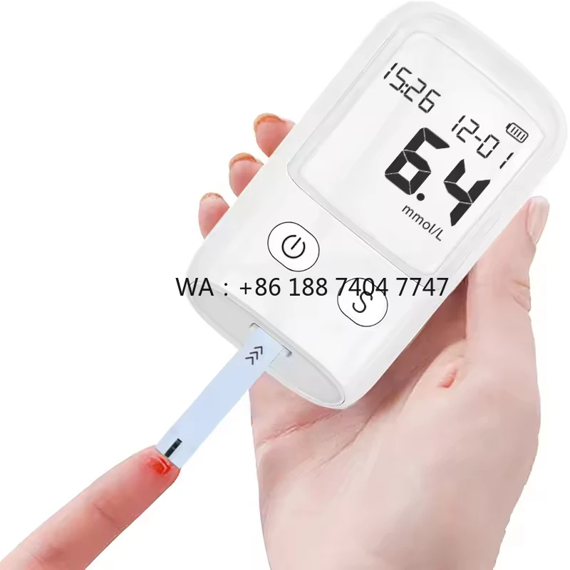 moniteur-de-glycemie-en-plastique-ce-precis-facile-a-utiliser-avec-bandelettes-de-test-alimentation-electrique-prix-d'usine