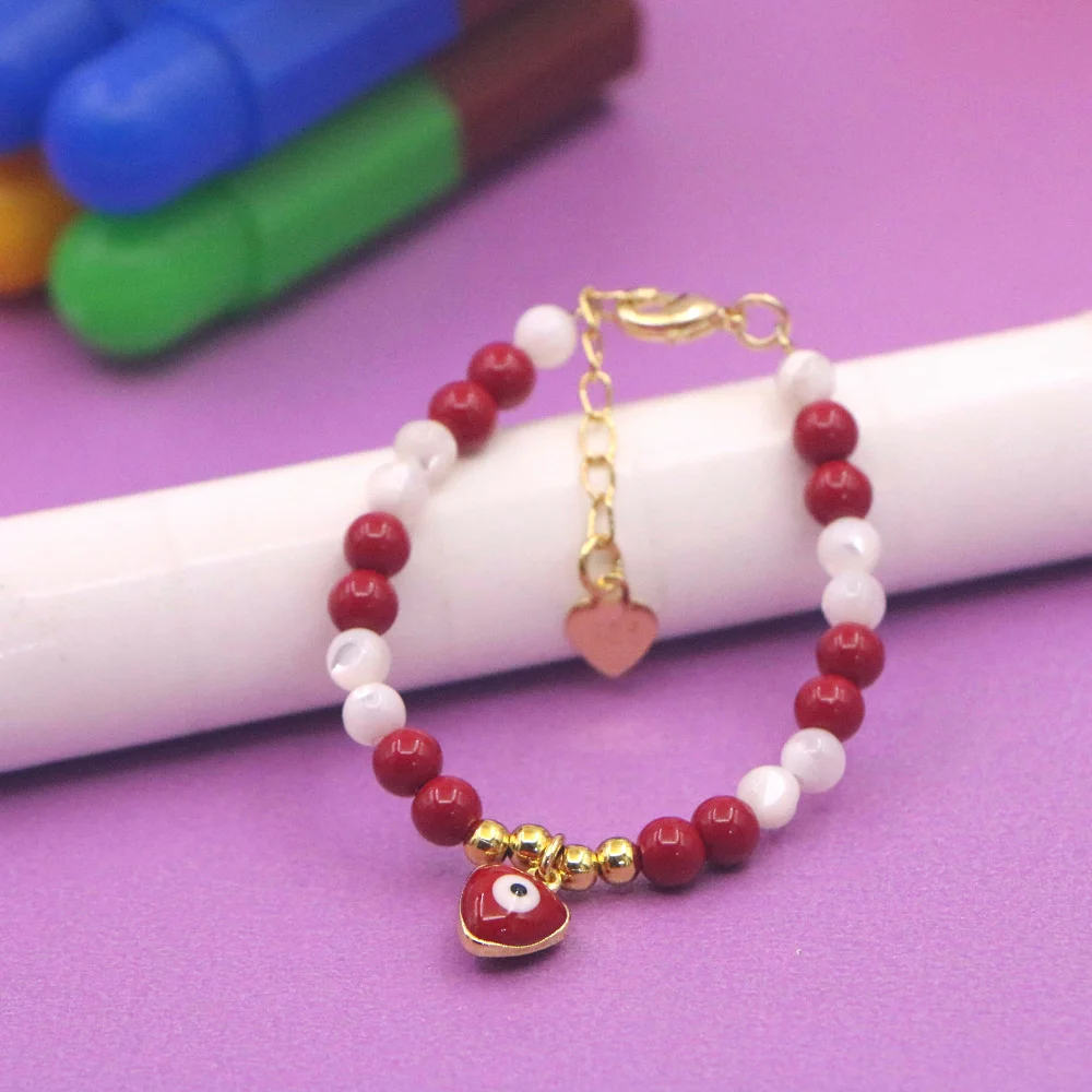 Lovely Charms Luxury Bracelet for Baby From Convincing Natural Stone Vintage Western Jewellery Girl's One Year Old Bracelet Yoga
