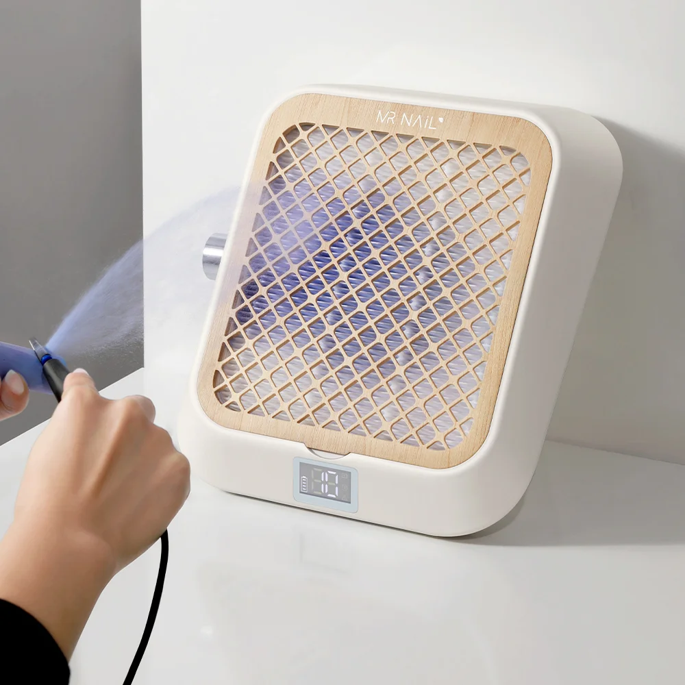 

MRNAIL Большой бесшумный пылесос для ногтей с полирующим фильтром Эффективное удаление пыли для использования в салоне