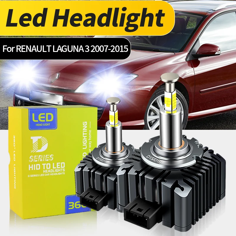 

2pcs D1S 360 degree LED Headlights HID Xenon Lamps 32000LM 70W For RENAULT LAGUNA 3 2007 2008 2009 2010 2011 2012 2013 2014 2015