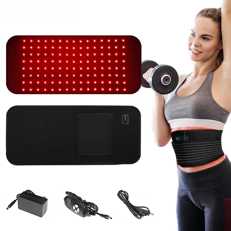 LED Red Infrared Light Therapy PadBeauty Devices for Face and Body Back Knee Hands Feet Relief Portable 660nm 850nm Heat Pad