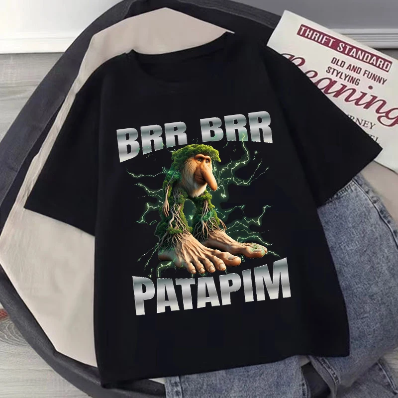 Kaus Kawaii Brainrot Italia untuk Anak-anak Kaus Lengan Pendek Lucu Kartun Anime Pakaian Anak-anak Atasan Fashion Musim Panas Anak Laki-laki Perempuan