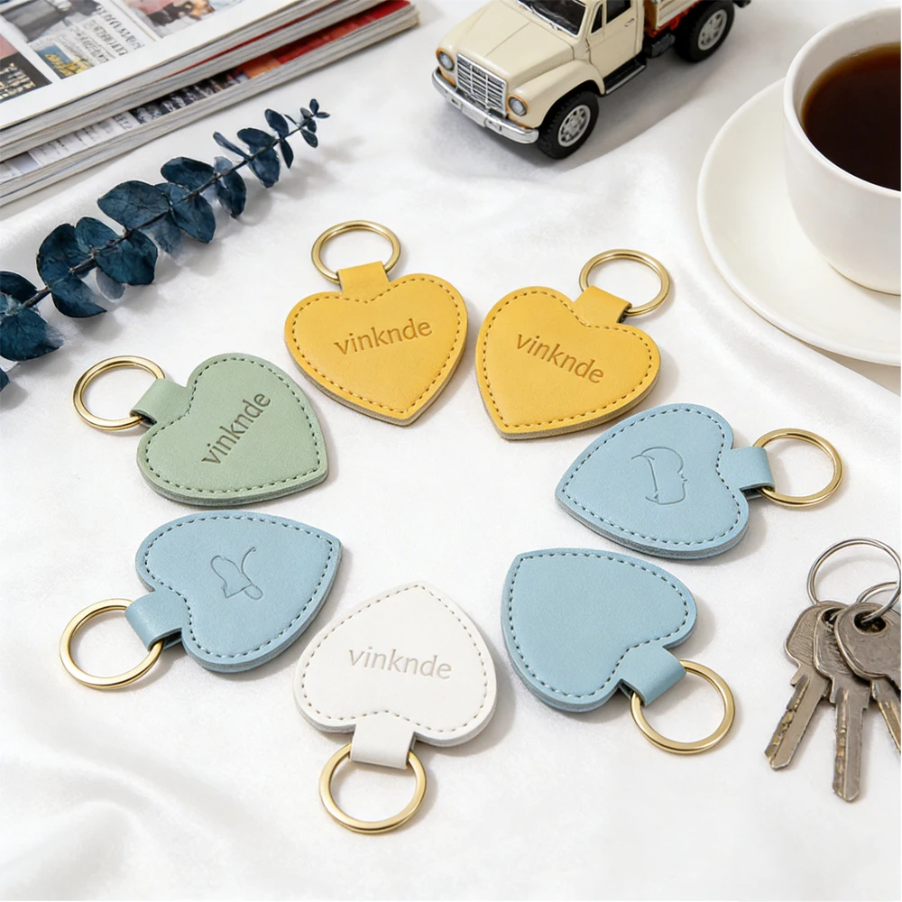 

Персонализированный кожаный брелок-сердце с возможностью сублимационной печати, роскошный аксессуар для ключей и сумок
