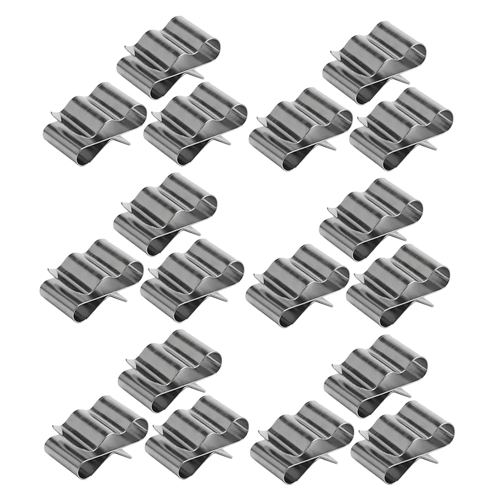 30 Pcs Cable Clamp Wire Frame Clips Fixture Trailer Wiring 301 Stainless Steel Harness