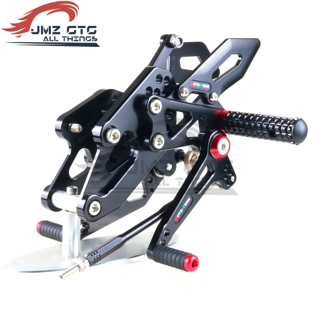 MOTO-TRON Motorcycle CNC Adjustable Rear Set Rearsets Footrest Foot Rest For Yamaha R3 2014 -2024 MT-03 2019-2024