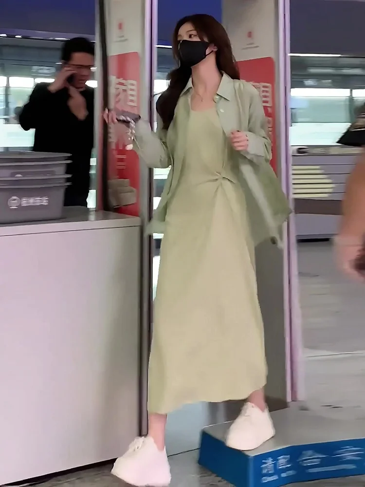 

Новинка лета 20%, женский модный комплект, традиционный китайский Sle, защита от солнца, завязка на талии Dr, полиэфирная ткань