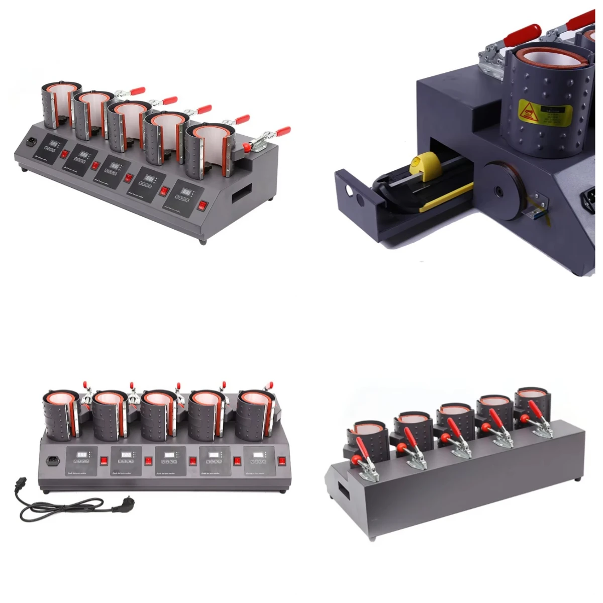 

WJW New 5-in-1 Heat Transfer Mug Machine Transf Sublimation Cup Press Sublimation Tumbler Heat Press Machine