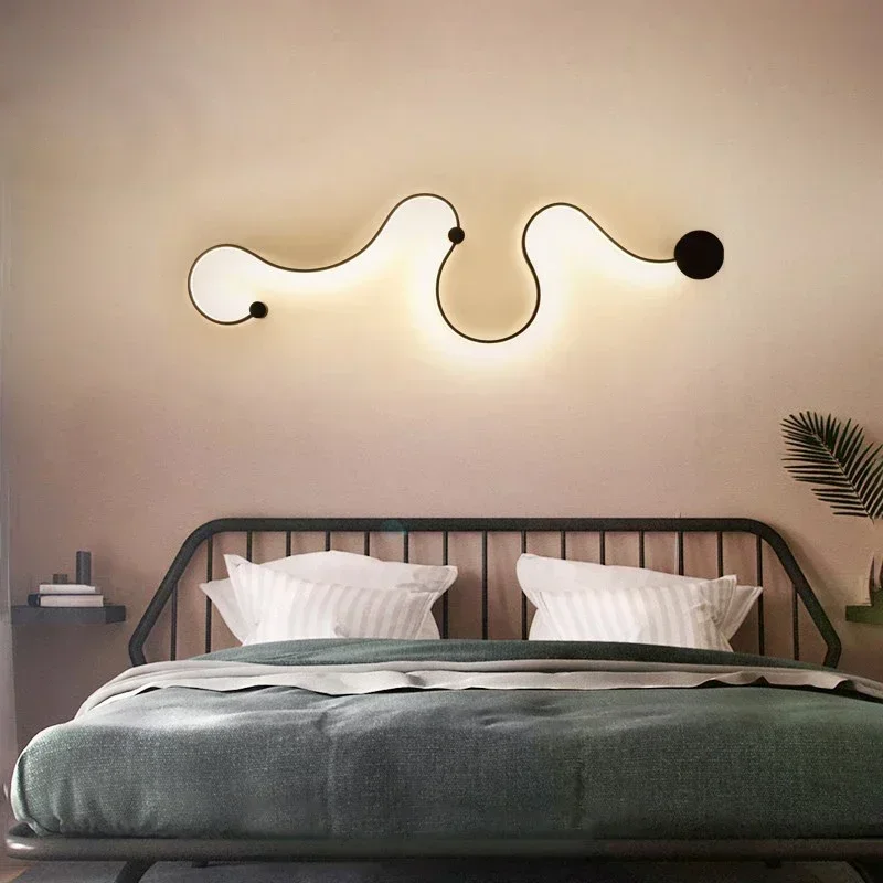 Acrylic LED Ceiling Light Art Creative Brief for TV Wall Living Room Loft Bedroom Indoor Chandelier Lamp Fixtures