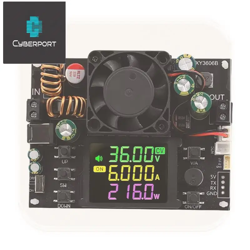 

XY3606B 216 Вт Регулируемый регулятор напряжения с ЧПУ Источник питания Понижающий преобразователь постоянного тока Понижающий модуль напряжения/тока