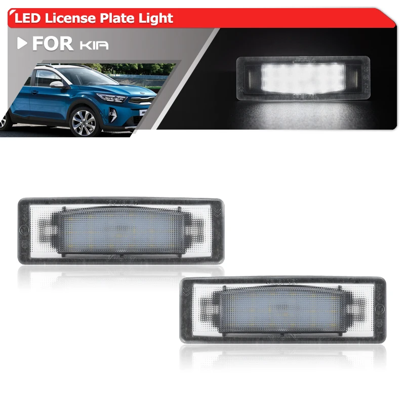 2x Per Kia Stonic KX1 SUV 2017+ Canbus Senza Errori 6500K LED Luci Della Targa Posteriori Auto
