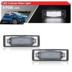 2x For Kia Stonic KX1 YB SUV 2017+ Canbus Error Free 6500K LED Rear License Plate Lights Auto Parking Tag Registration Lamps