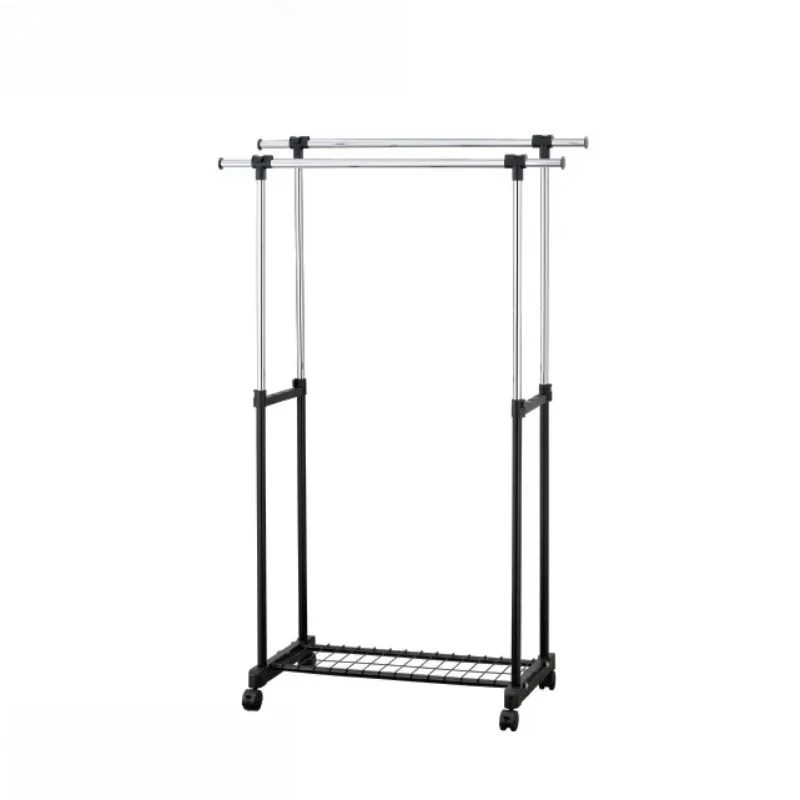 

Furniture Manufacturer Double Rod Hangers Metal Iron Storage Racks and Hangers Multifunctional Closets Cast Iron