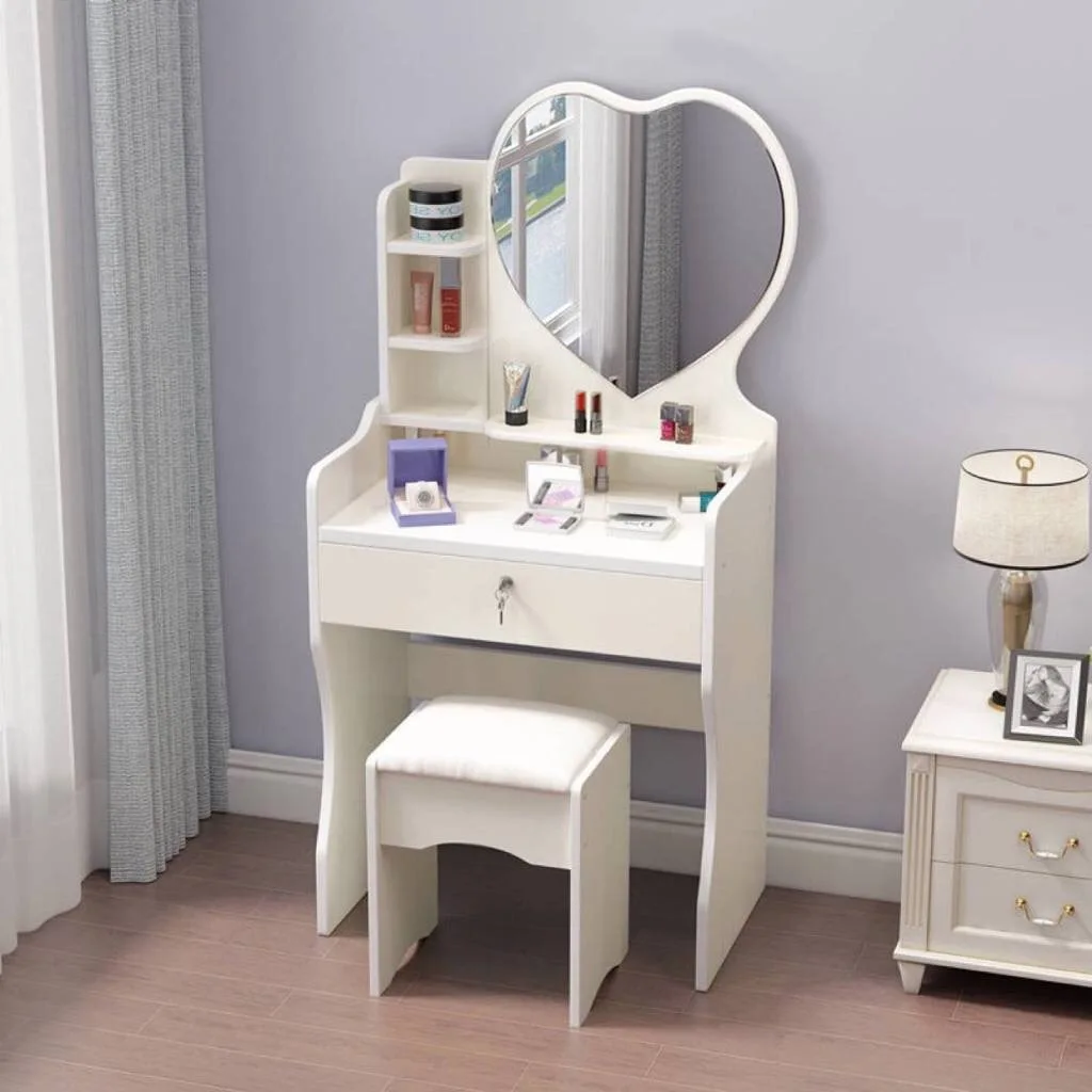 Rolling Manicure Dressing Table Modern Simple Cheap White Dresser Storag Makeup Vanity Etocador De Maquillaje Home Furniture