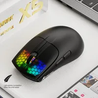 Attack Shark X5 Mouse Wireless Three Mode RGB PAW3212 Sensor Lightweight 49g E-sports Gaming Business Office Bluetooth Mouse