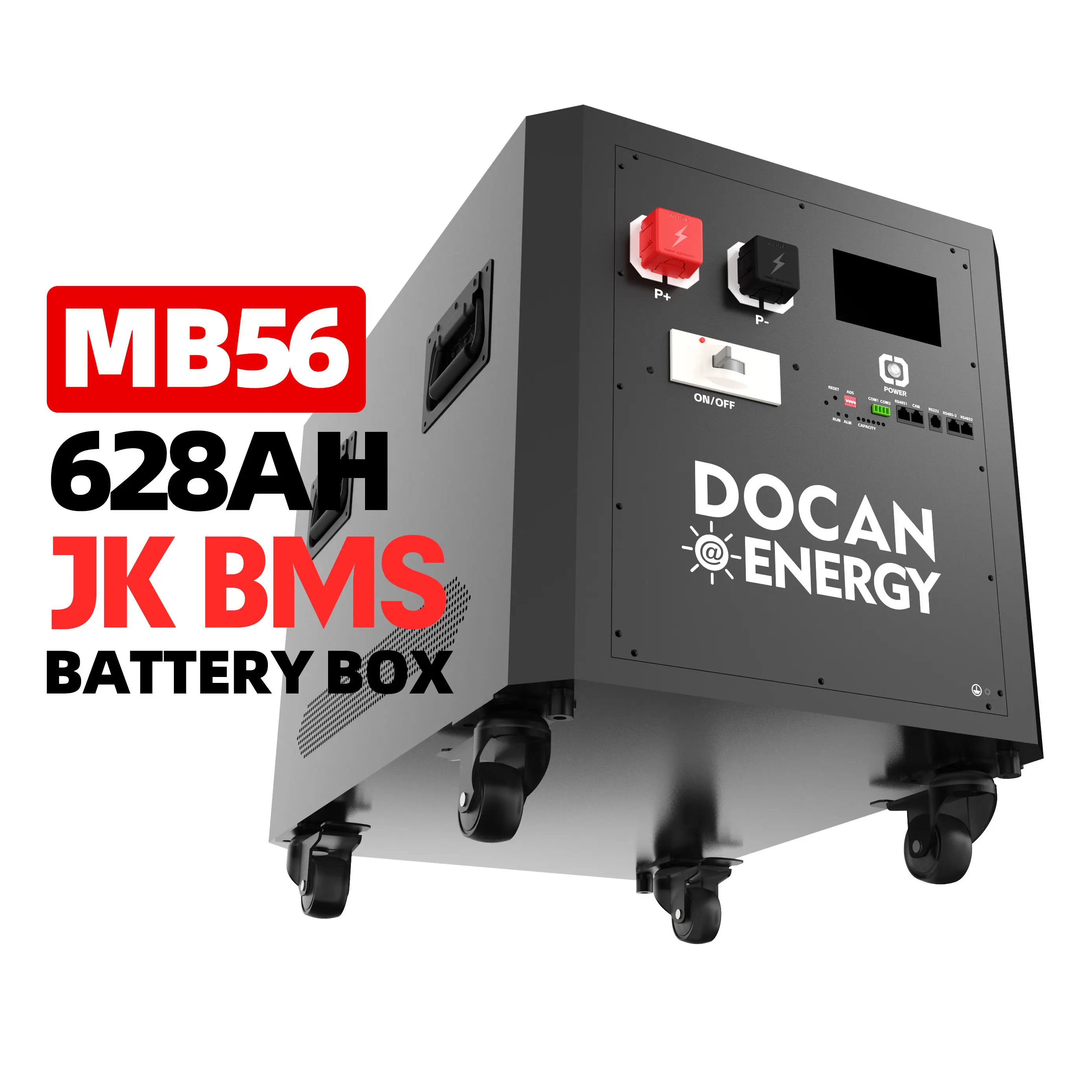 

51.2V 32kWh Battery DIY Kit 628Ah LiFePO4 Battery Rack Easy Installation Storage System LiFePO4 Battery DIY BOX