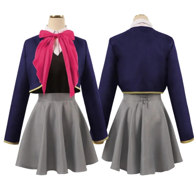 كانا أريما تأثيري أنيمي أوشي نو كو زي معطف قميص تنورة قبعة التعادل JK فستان موحد ملابس حفلات الهالوين فتاة النساء الاطفال