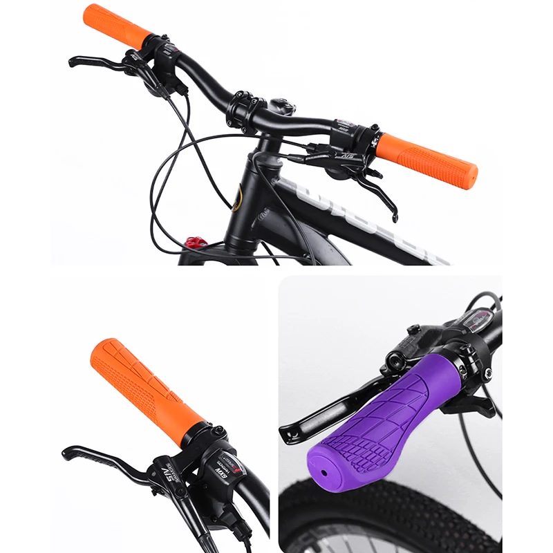 

Bicycle Grips Integrated Rubber Anti-slip Mtb Handlebar Cover Lock on Mountain Bike Handle Bar Cuffs BMX Cycling Parts