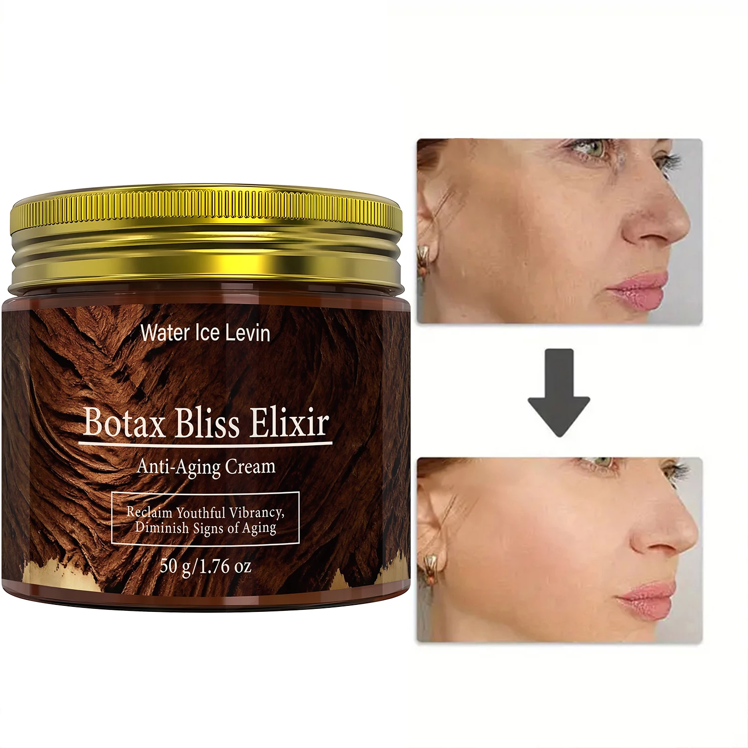 Creme Anti-Envelhecimento Botax Bliss Elixir: Veneno de Abelha/Retinol, Hidratante e Firmador, Recupera a Vitalidade Jovial