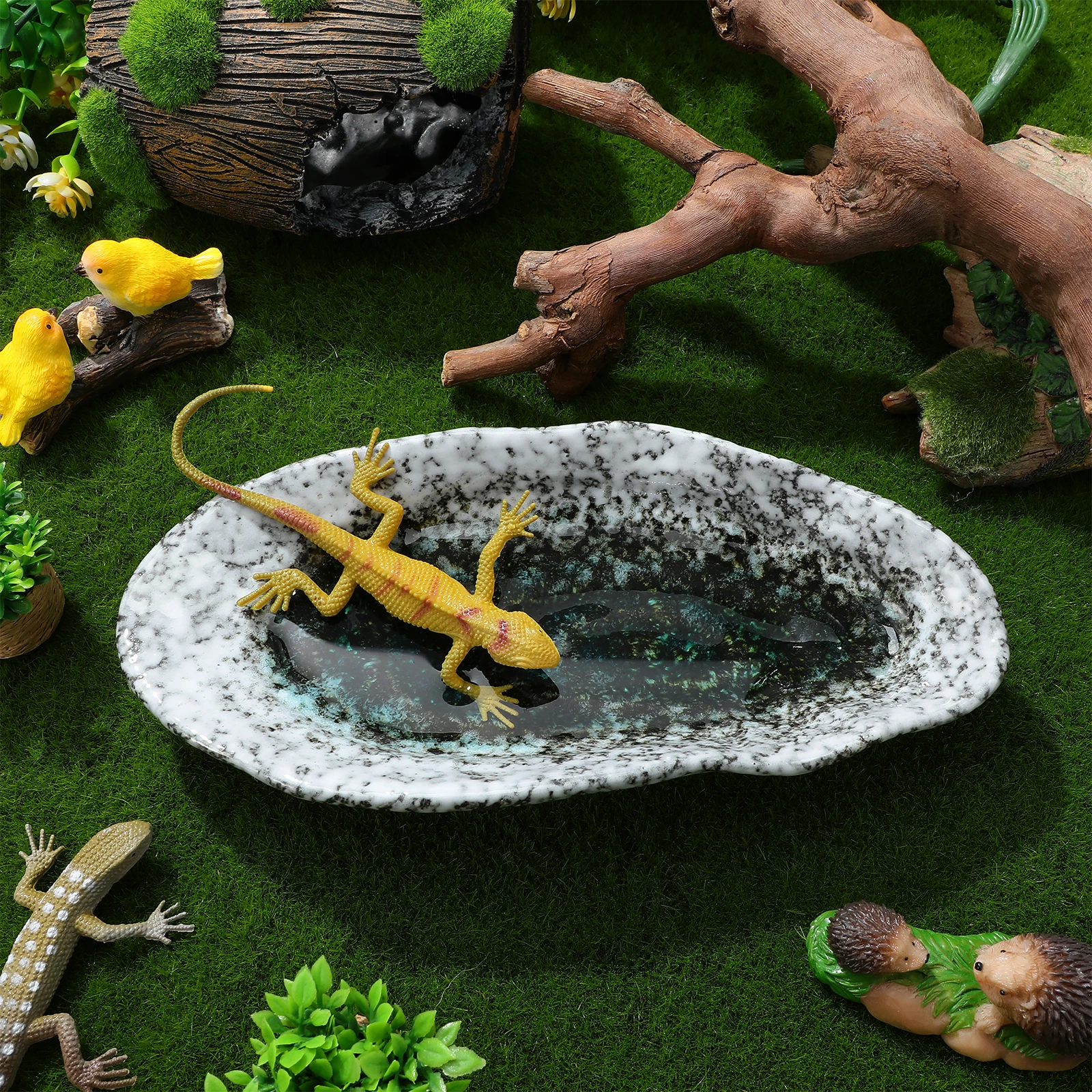 

Large Capacity Ceramic Butterfly Feeder Elegant Design Outdoor Use Attracts Butterflies Bees Garden Decor Butterfly Feeder