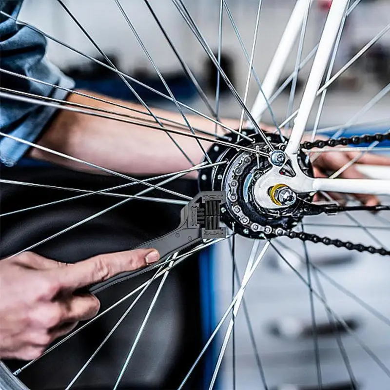 Szczotka do łańcucha Podkładka do łańcucha Motocykl Szczotka rowerowa Szorowarka do łańcucha Szczotka do szorowania łańcucha rowerowego Prosta i praktyczna