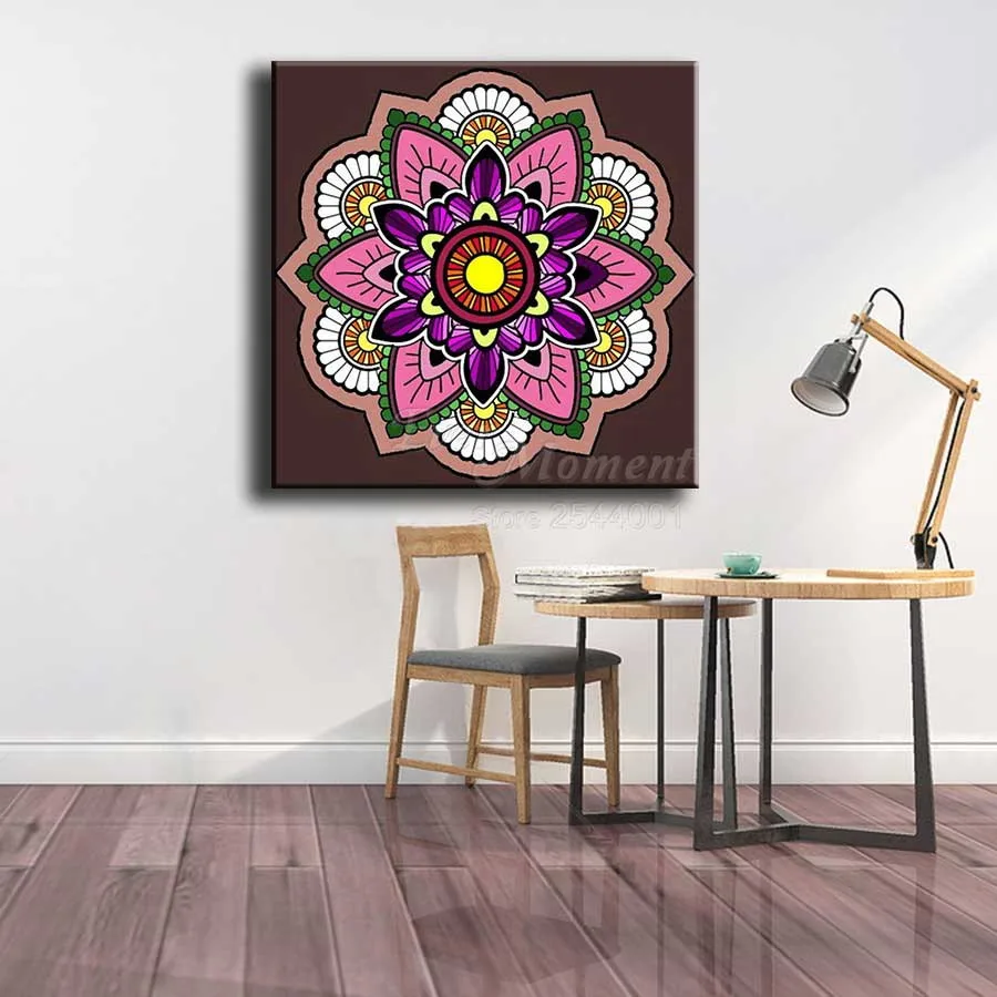 Ever Moment Diamond Painting Religious Mandala Full Square Embroidery Mosaic Drill Decoration Handmade Gift S2F2524