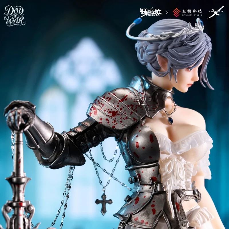 Figurki anime TEKUIA Wlop Chost Blade, Haiqinyan God of War, figurka w skali 1/6, statuetka z PVC, ozdoby, zabawki, prezenty świąteczne