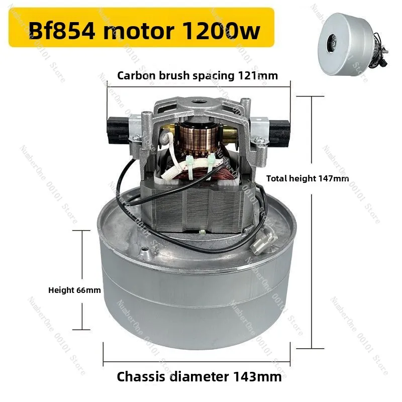 Industriële stofzuigermotor 1200W accessoires 15L krachtige motor universeel BF511