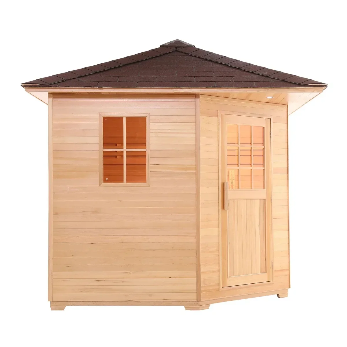 Canadian Hemlock/Red Cedar Wood Sauna Outdoor Steam Sauna