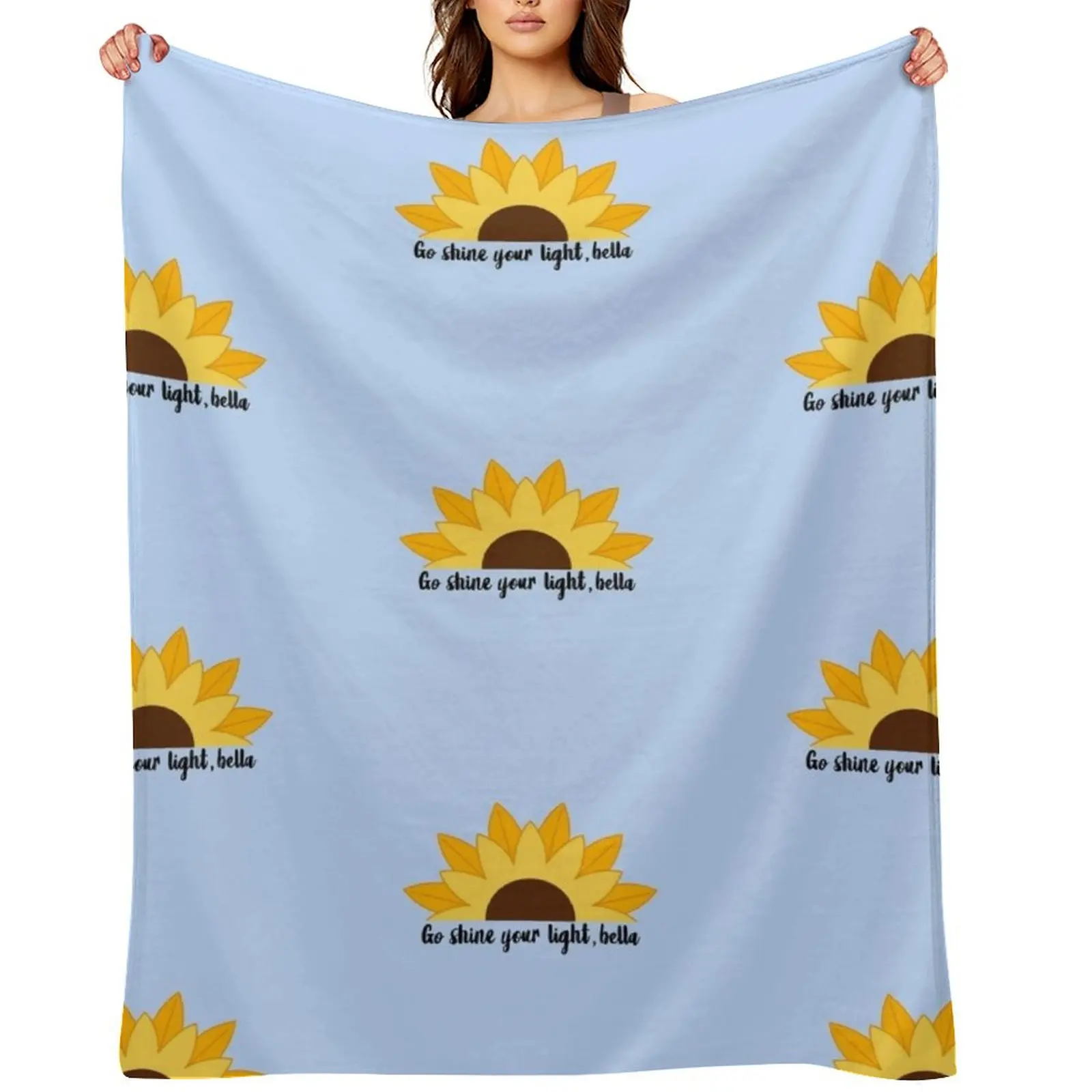 

Sunflower Marina Maya Bishop Carina DeLuca Throw Blanket For Decorative Sofa Weighted Plaid manga Blankets