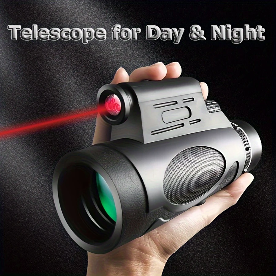 

12x50 Telescope Monocular High Magnification Optional Tripod IPX4 Waterproof BAK4 Prism For Bird Watching Hunting Travel Hiking