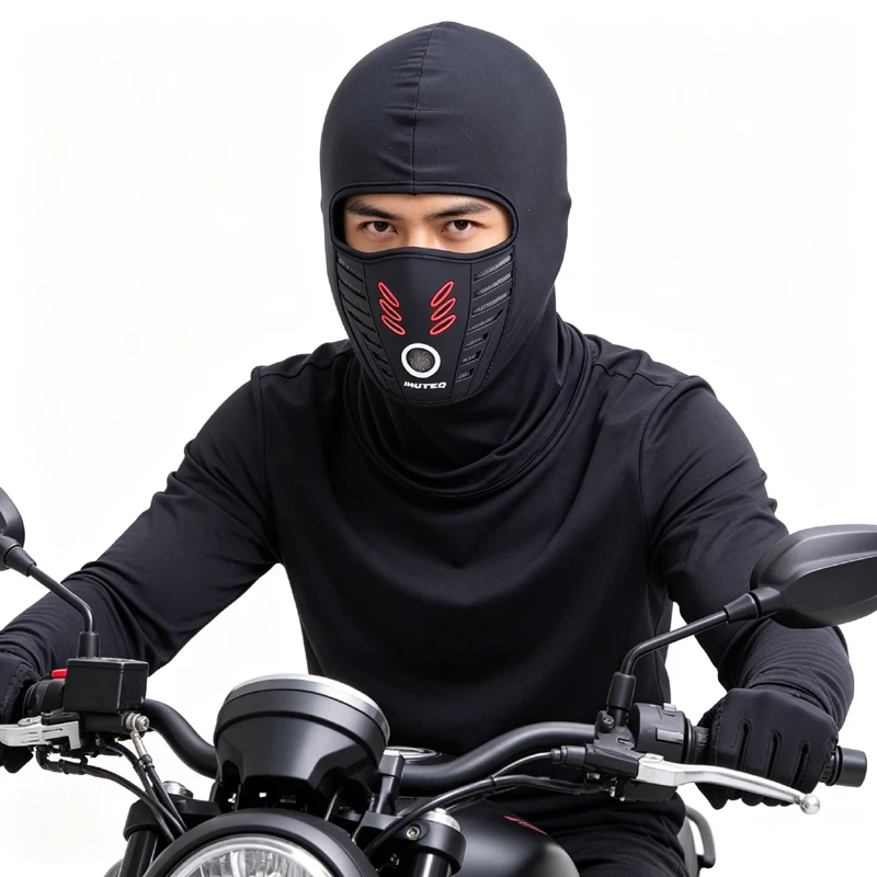 Summer Sun Protection, Breathable, Sweat Absorbing Head Cover, Motorcycle, Electric Bike, Bicycle Riding, Off-Road Protection, D