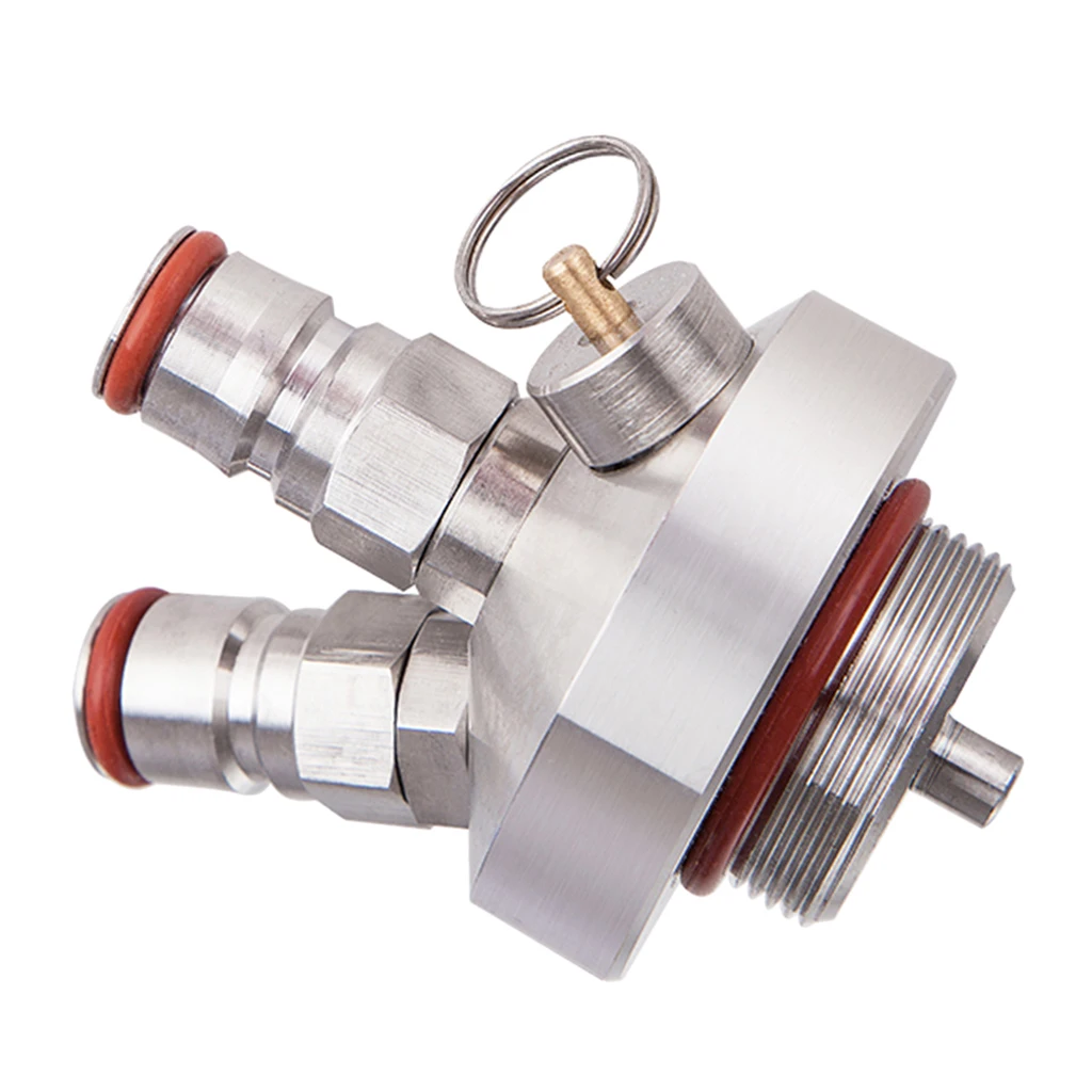 Draft Beer Dispenser Growler Spear Stainless Steel Liquor Valve Keg Beer Dispenser for Threaded Cap Mini Kegs