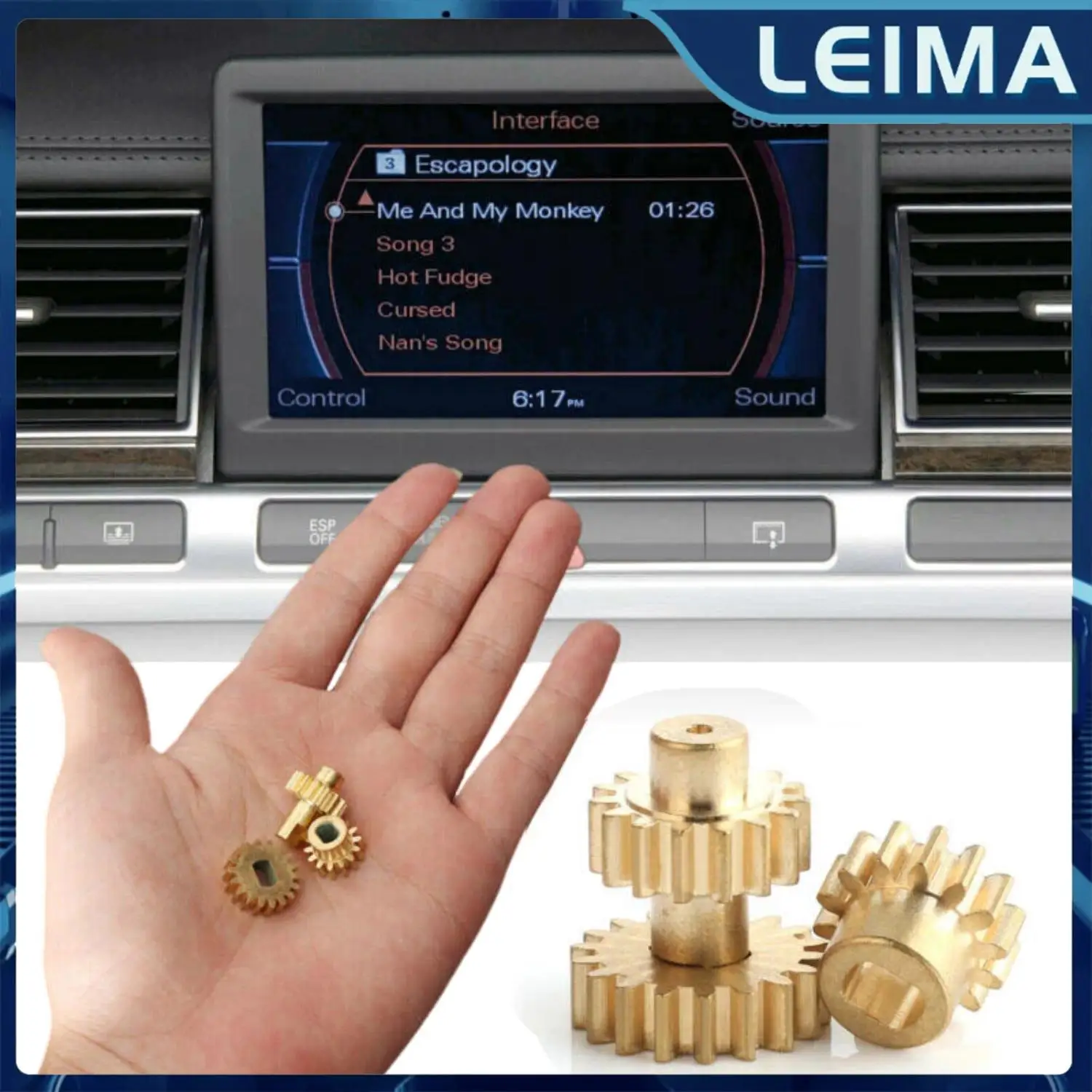 Screen Mechanism Gear Connector MMI Screen Repair Kit 4E0857273D For Audi A8 S8 MMI 2003-2010 Car Replacement Parts Accessories