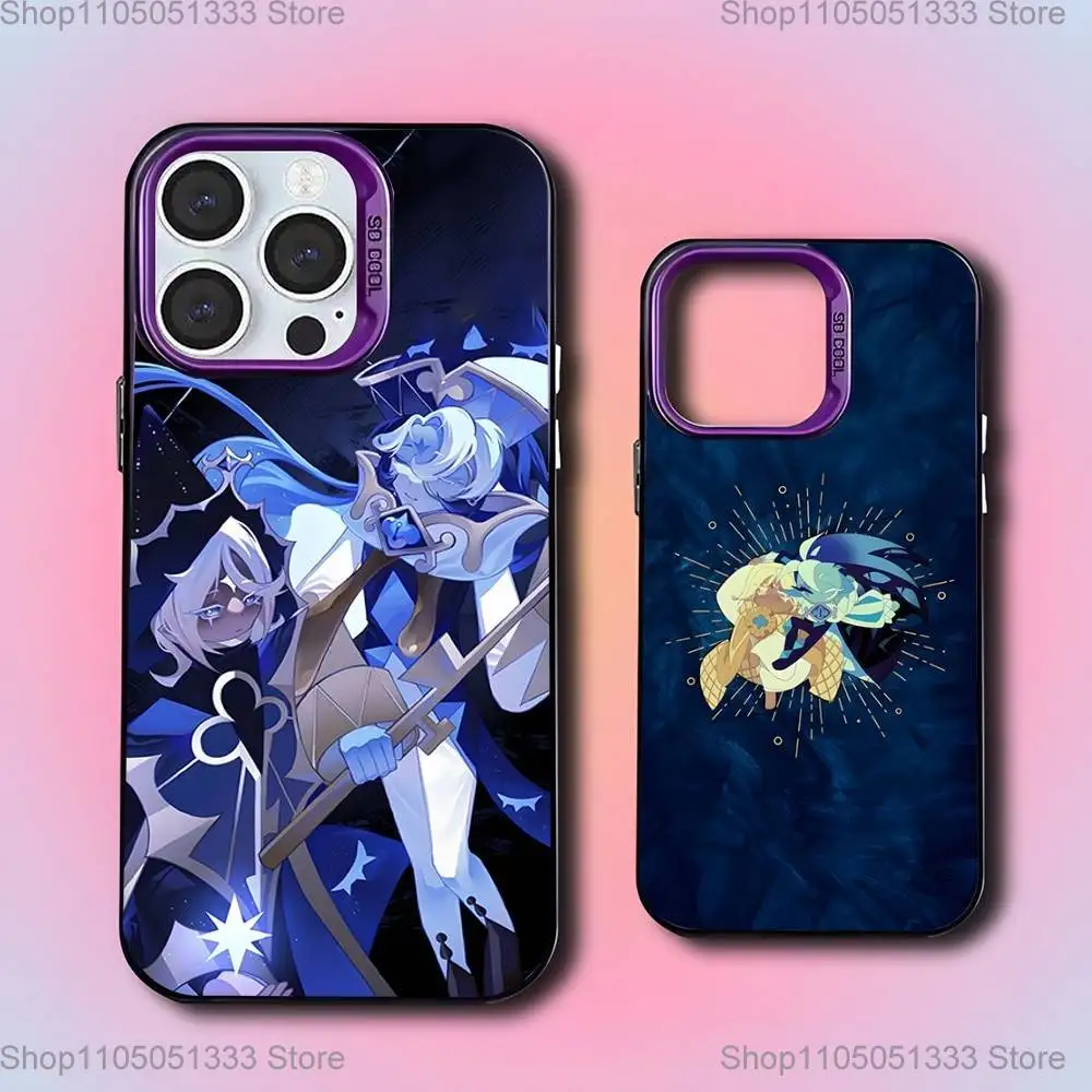 

Game C-Cookie Run Kingdom Phone Case For iPhone 16,15,14,13,12,11,Mini,Pro,E,SE4,XS,MAX Purple Candy Matte Cover