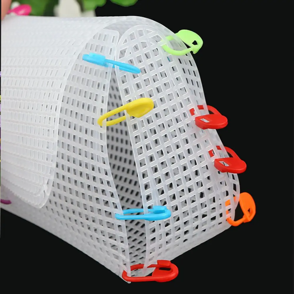 Sewing Plastic Mesh Cloth Latch Hook Bags Bag Rug Hook Bags Thread Hook Grid Hook Crafts DIY Handcraft Supplies Accessories