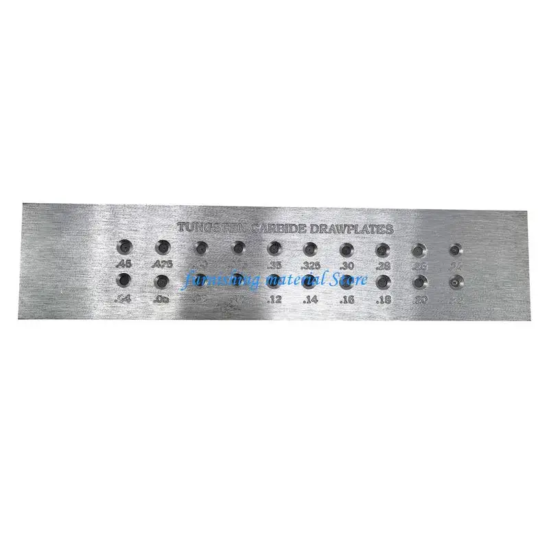 Y5GD 0.04-0.45/0.04-0.8/0.04-1.6mm Stainless Steel Jewelry Drawplate for Small Circular Clear Scale Marking Crafting